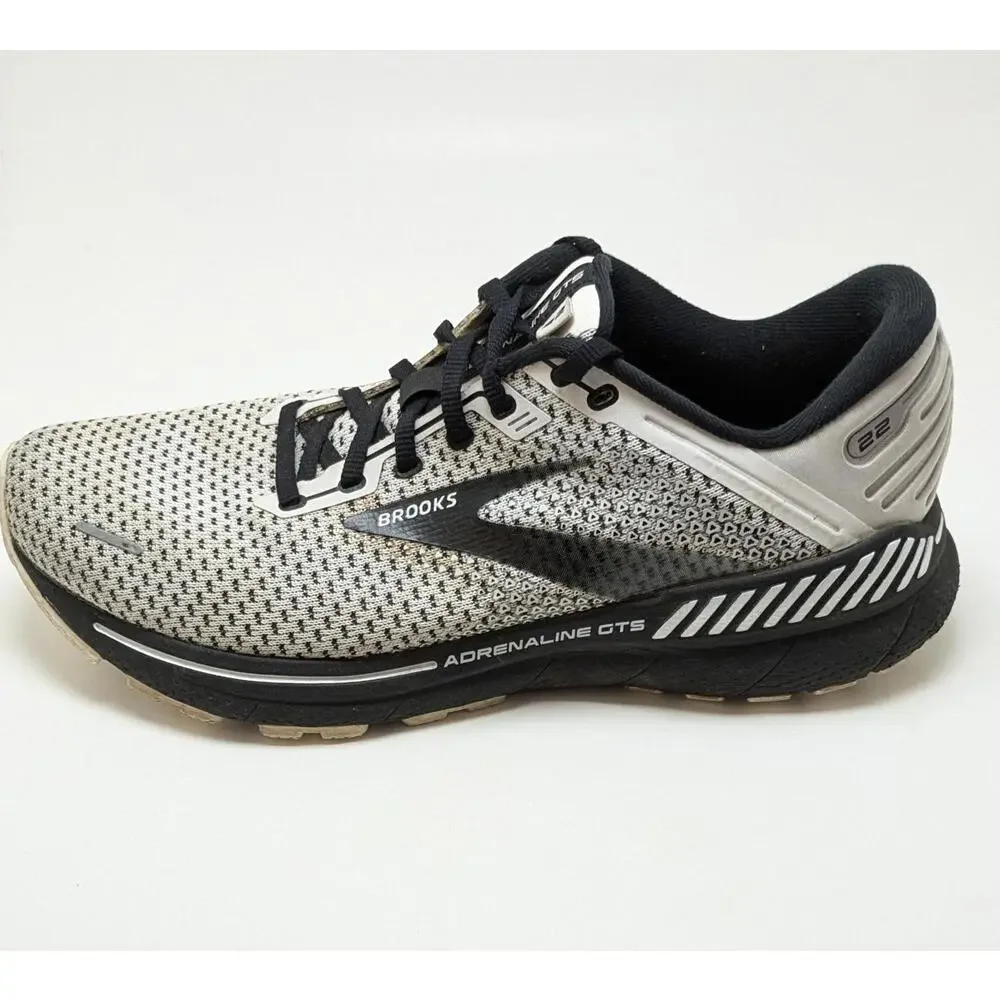 Womens Brooks Adrenaline GTS 22 White Black Running Shoes 1203531B135 Size 11